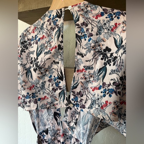 Boutique|Women’s short sleeve boho Floral Maxi Dress,open back & bow tie•••Med - Picture 4 of 14